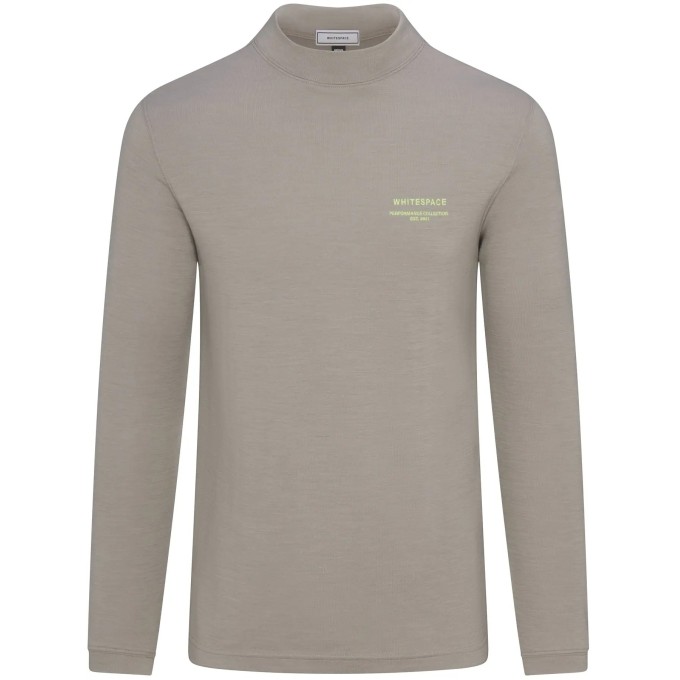 Whitespace Mens Merino Mockneck Bayselayer (L|Rock Ridge)