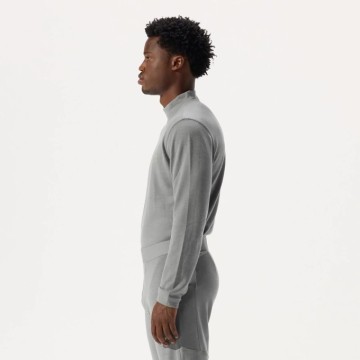 Whitespace Mens Merino Mockneck Bayselayer (S|Rock Ridge)