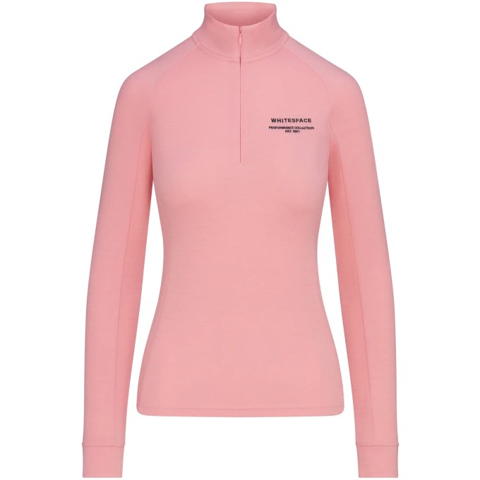 Whitespace Womens Merino Mockneck Baselayer (L|Pink Icing)