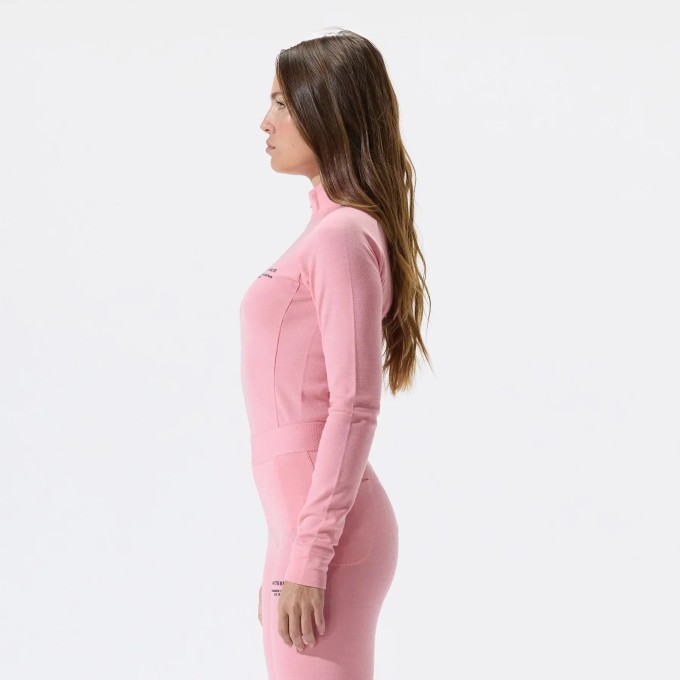 Whitespace Womens Merino Mockneck Baselayer (XL|Pink Icing)