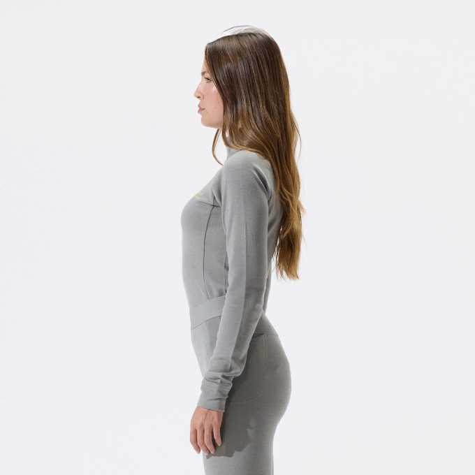 Whitespace Womens Merino Mockneck Baselayer (XS|Rock Ridge)