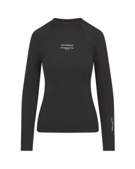 Whitespace Womens Graphene Crew Neck Baselayer (XL|Black Onyx)