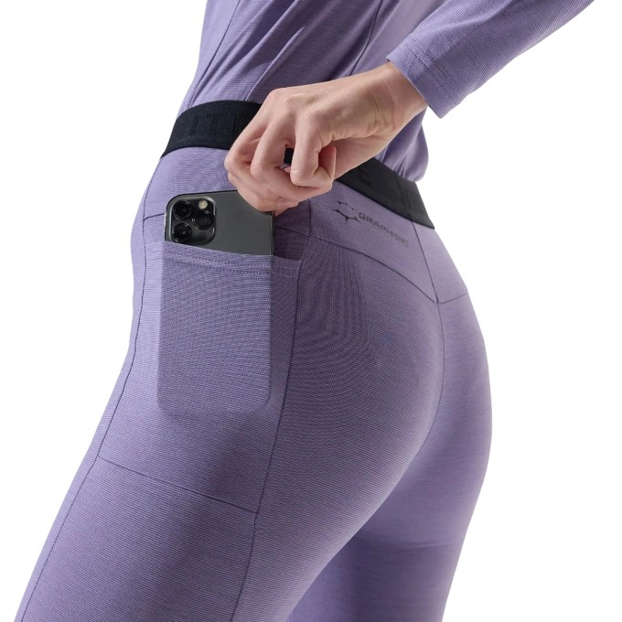 Whitespace Womens Graphene Base Pants (L|Sand Verbena)