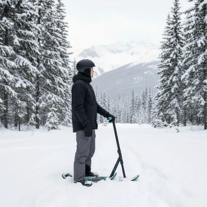 Adjustable Snow Stunt Scooter NKD Snow 82cm-92cm - In Stock!