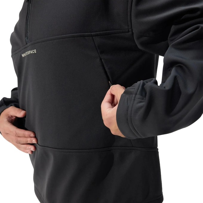 Whitespace Quarter Zip Soft Shell Midlayer (M|Phantom)
