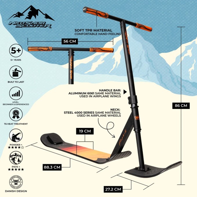 Snow Stunt Scooter NKD Snow 86cm - In Stock!