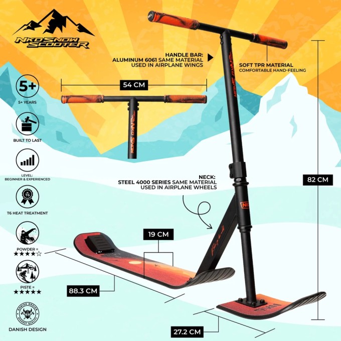 A cool snow scooter from a Scooty24 scooter shop