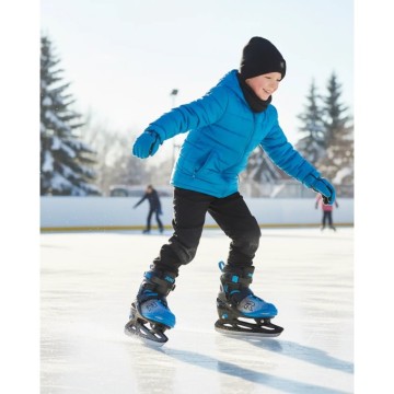 Roces Jokey Ice X Kids Ice Skates (Black/Astro Blue|30-33)