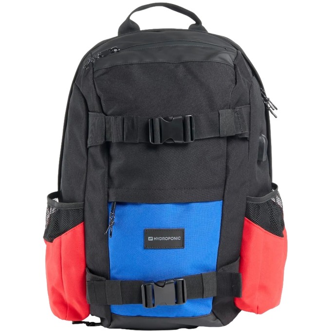 Hydroponic BG Kenter Skateboard Backpack (Black/Red/Blue)