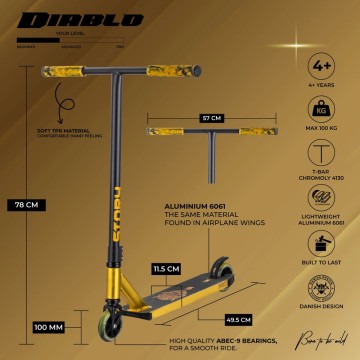 Stunt Scooter Story Diablo-high-quality trick scooter with best price!