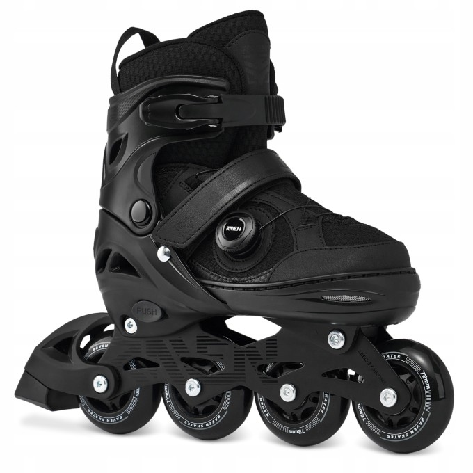 Inline Skates Raven Oxen Pro Black with speed lacing