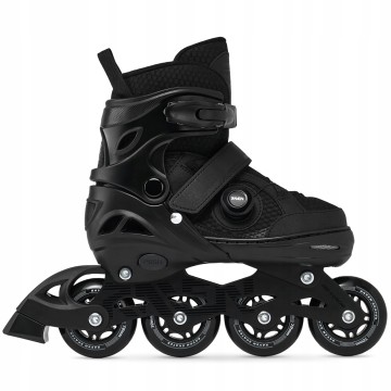 Raven Oxen PRO Black Inline Skates Adjustable Speed Lacing