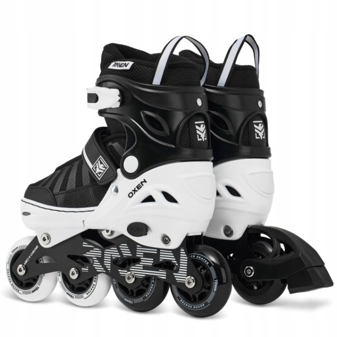 Raven Oxen White Inline Skates Adjustable