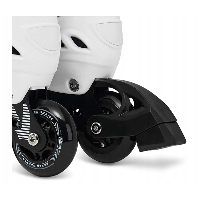 Raven Oxen White Inline Skates Adjustable