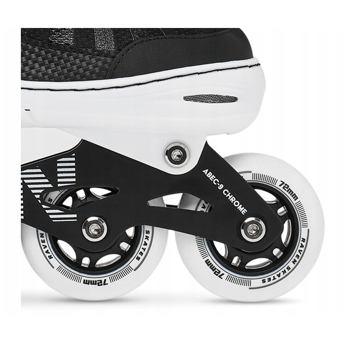 Raven Oxen White Inline Skates Adjustable