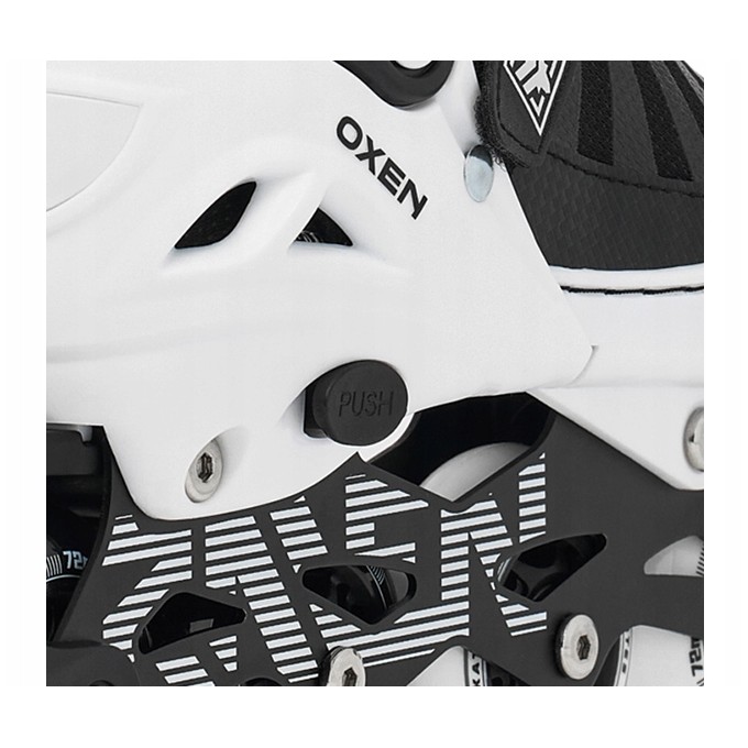 Raven Oxen White Inline Skates Adjustable
