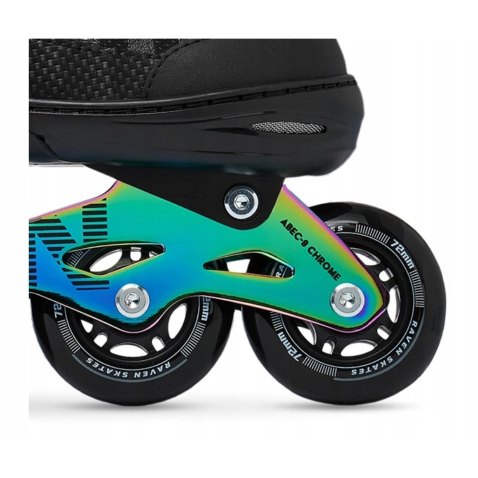 Raven Oxen Black/Neo Inline Skates Adjustable