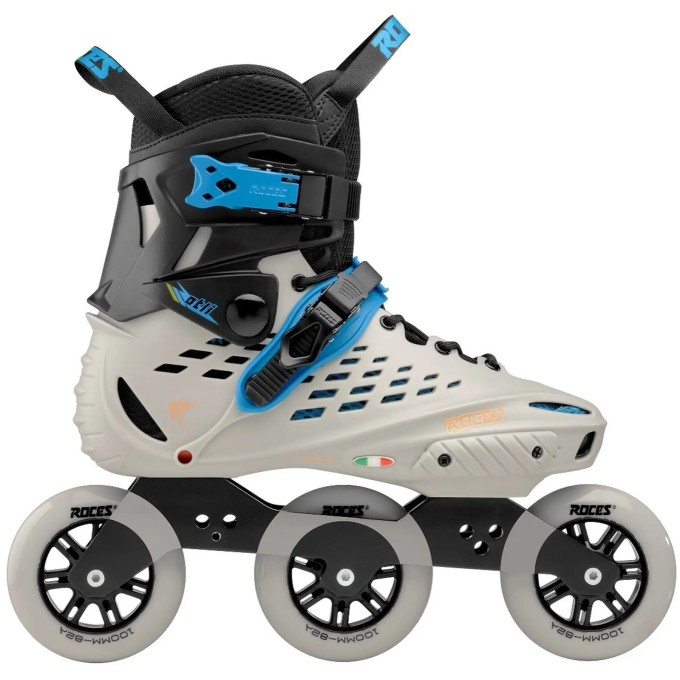 Roces Otli 100 TIF Inline Skates Grey | 3-Wheel Speed Skates 100mm