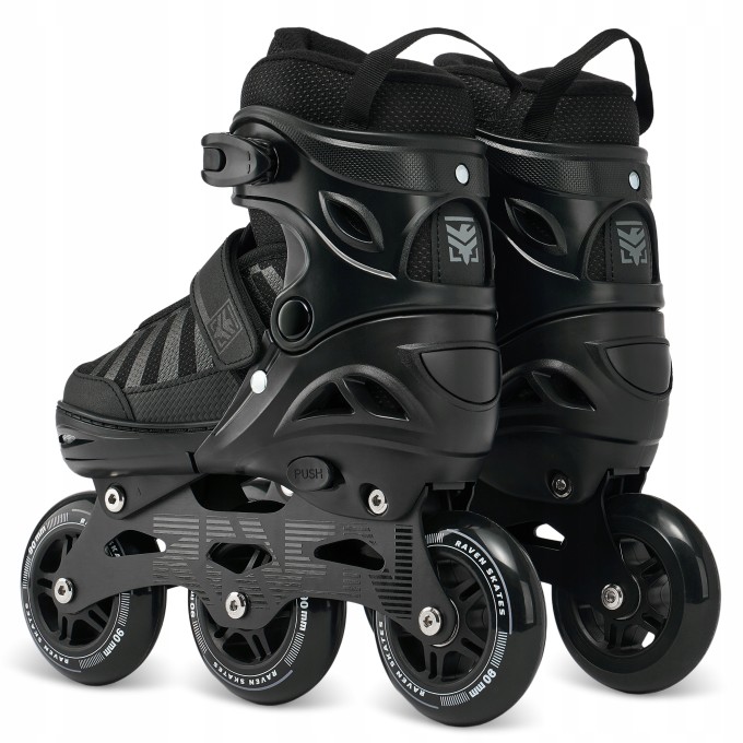 Raven Oxen 3 Wheel Inline Skates Black – Fast Urban Cruiser