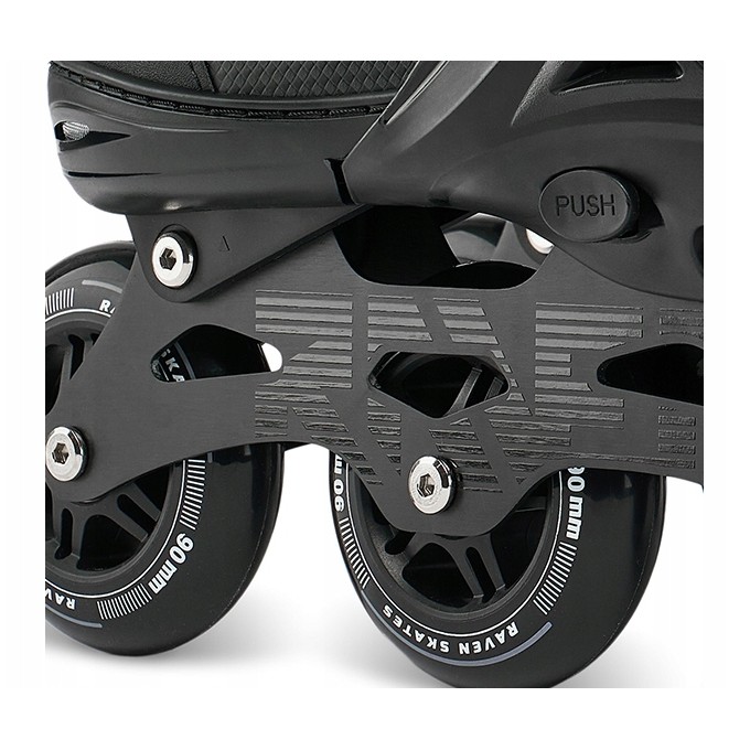 Raven Oxen 3 Wheel Inline Skates Black – Fast Urban Cruiser