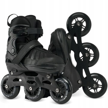 Raven Oxen 3 Wheel Inline Skates Black – Fast Urban Cruiser