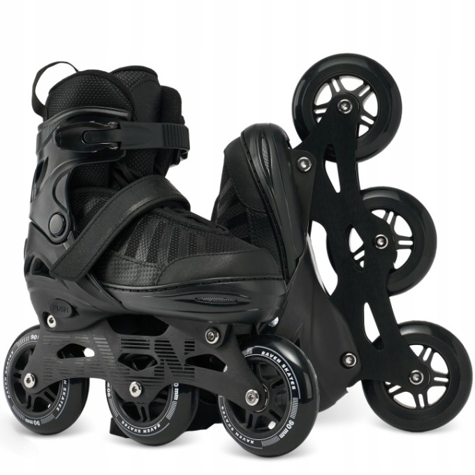 Inline skate Raven Oxen BIG WHEELS Black