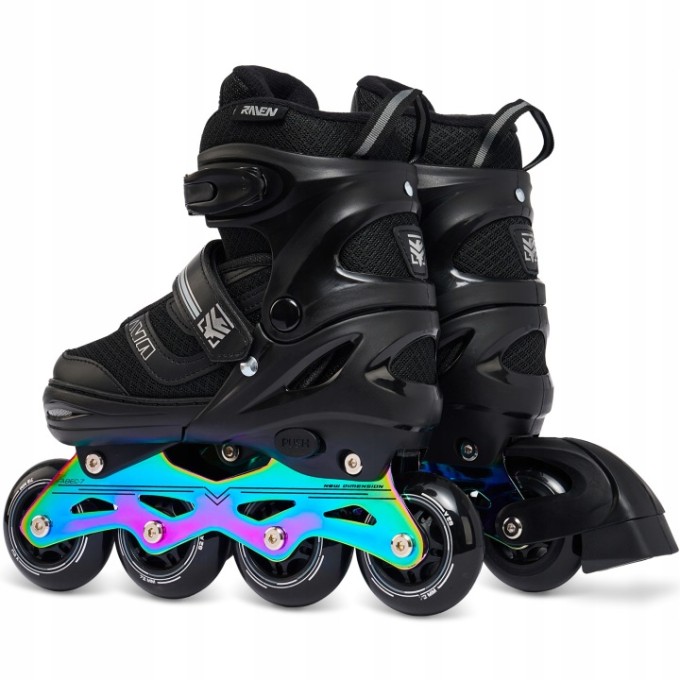 2-in-1 Inline Skates Raven Drill Black - All models in Stock!