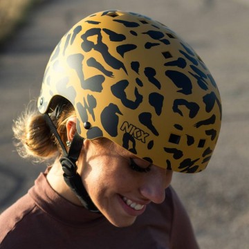 Helmet NKX Brain Saver Leopard - In Stock!