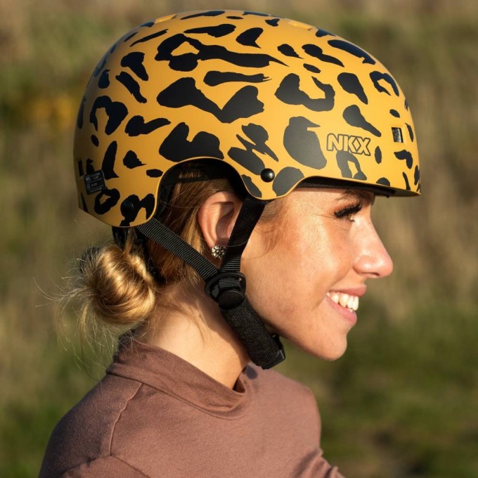 Helmet NKX Brain Saver Leopard