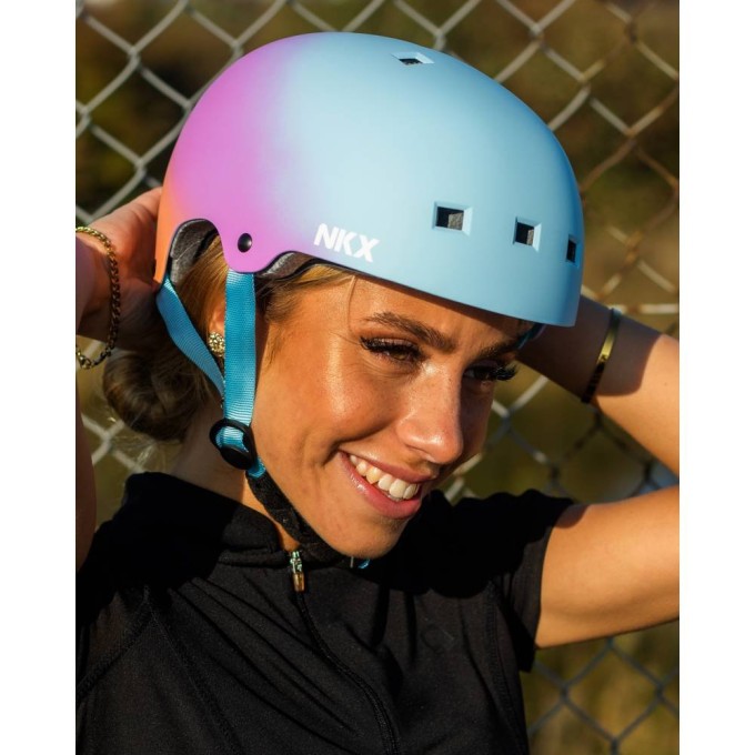 Helmet NKX Brain Saver Rainbow Fade
