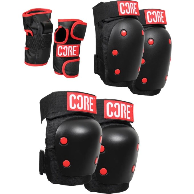 CORE Skate Pads 3-Pack | Knee, Elbow & Wrist Guards