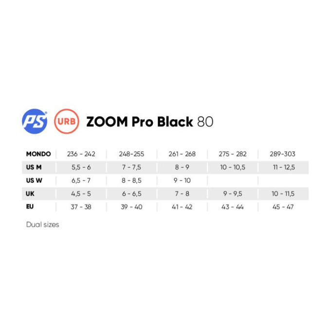 Powerslide Zoom Pro Black 80 – Urban Inline Skates, 4 × 80 mm