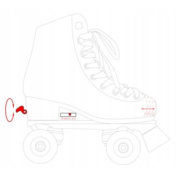RAVEN Zana Black Adjustable Retro Quad Skates