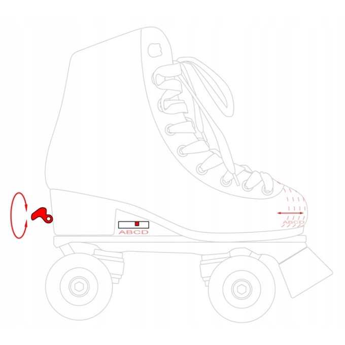 RAVEN Zana Black Adjustable Retro Quad Skates