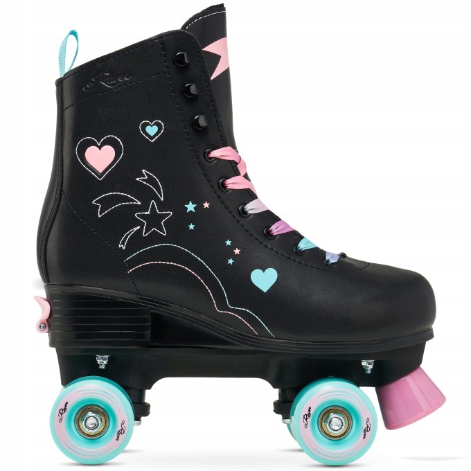 RAVEN Zana Black Adjustable Retro Quad Skates