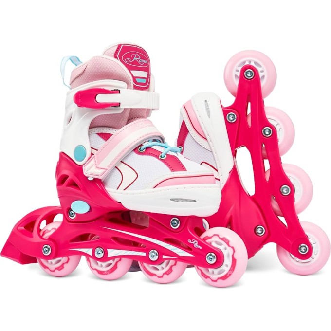 Inline Skates Raven Lia Pink with adjustable size