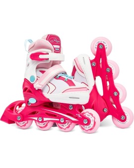Inline Skates Raven Lia Pink with adjustable size