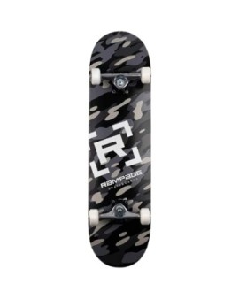 Rampage Camo Complete Skateboard (8"|Grey)