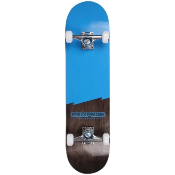 Rampage Plain Third Complete Skateboard (7.75"|Blue)