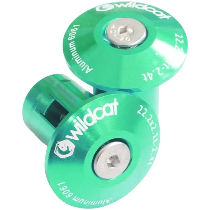 Wildcat Mini BMX Bar Ends 2-Pack (Green)
