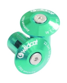 Wildcat Mini BMX Bar Ends 2-Pack (Green)