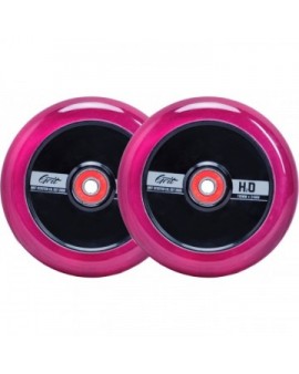 Grit H2O Pro Scooter Wheels 2-Pack (110mm|Trans Pink/Black)