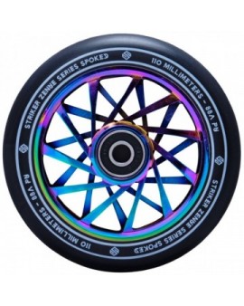 Striker Zenue Series Black Pro Scooter Wheel (110mm|Rainbow)