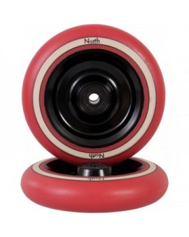 North Fullcore Pro Scooter Wheel (24mm|Black/Red Pu)