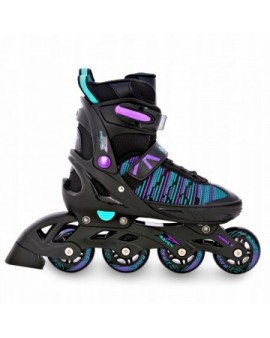 Inline Skates Raven Cande Black/Mint/Violet with adjustable size