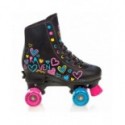Quad Roller Skates Raven Trista Black with adjustable size