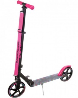 Big wheels scooter Raven Dots 200mm Black/Pink