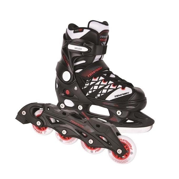 Tempish Clips Duo Adjustable Ice/Inline Skates Size 37-40