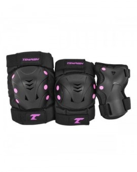 Tempish TAKY set of knee elbows and wrist protectors Pink Size L